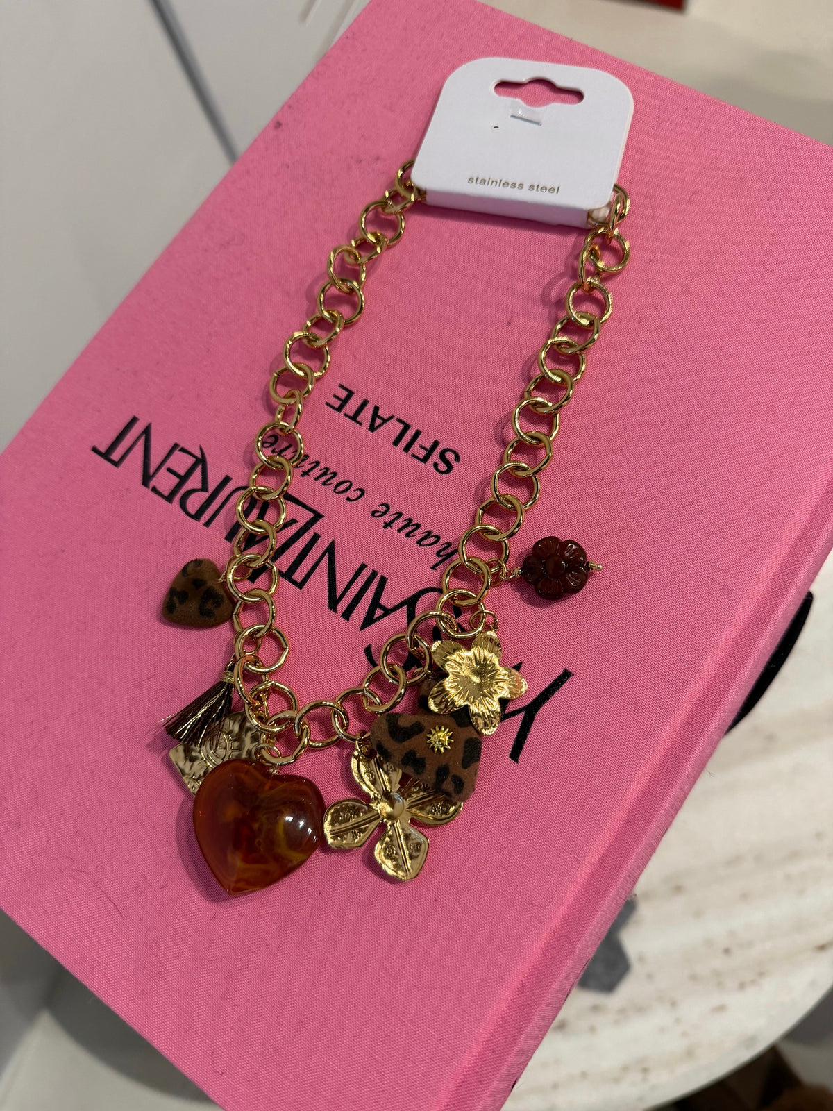 Collana cuore soft animalier