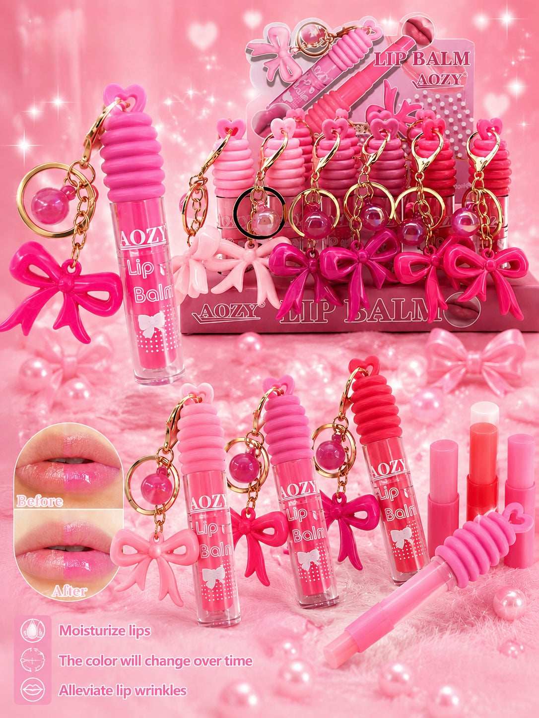 Lip Balm Charm Candy Fiocco