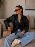Giacca Leather ecopelle
