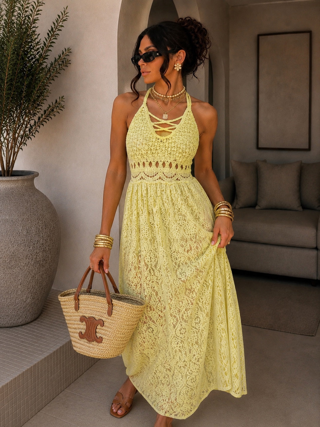 Abito Lungo Crochet Summer