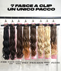 Extension 200GR 7 Clip Riccio Morbido vari colori