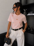 T-shirt con margherite