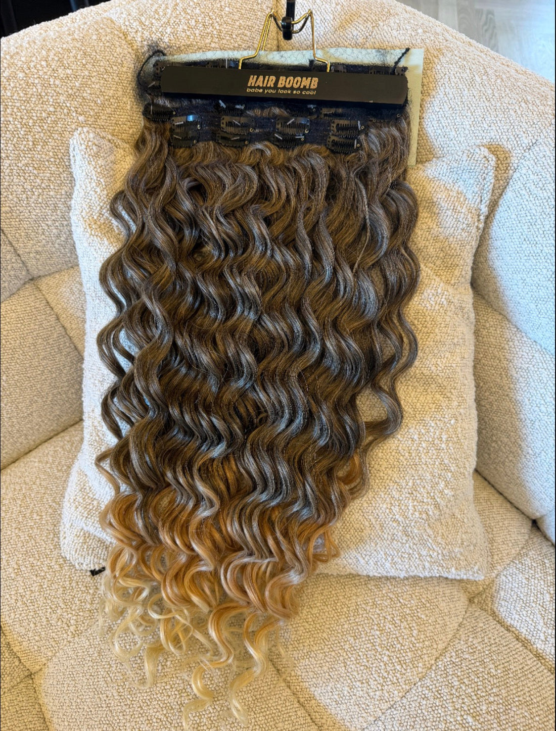7 fasce onde morbide con clip vari colori
