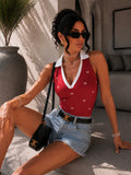 Body con fiocchetti e  colletto