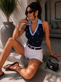 Body con fiocchetti e  colletto