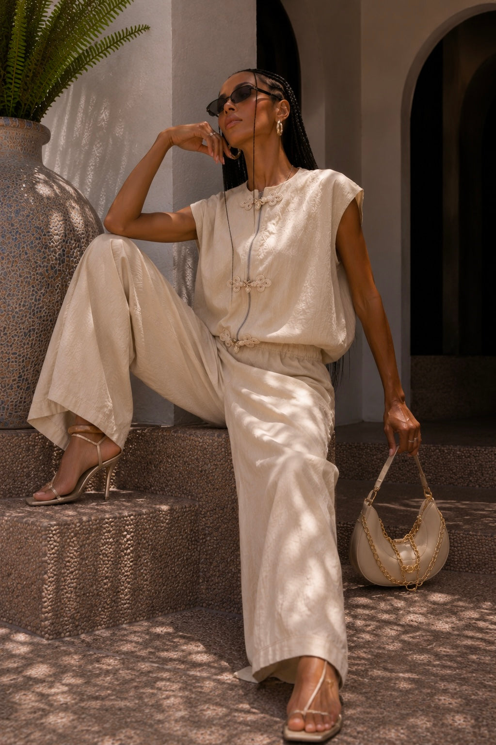 Completo Asian con Pantalone Elasticizzato