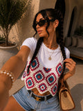 T-Shirt Crochet Flower Layer