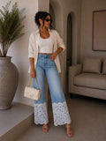 Jeans Bloom con pizzo