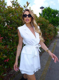 Completo smanicato e short bianco