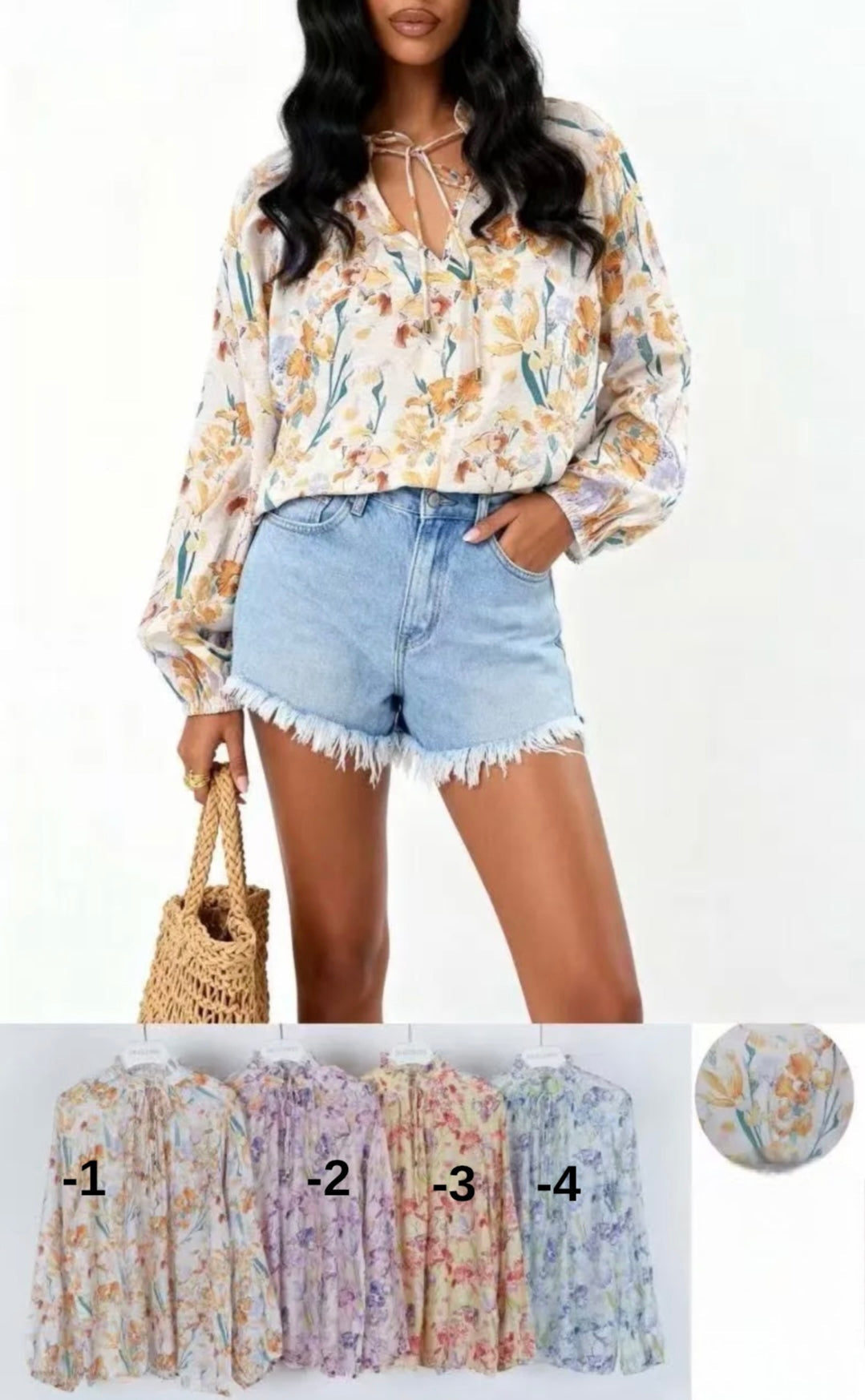 Camicia floreale vari colori