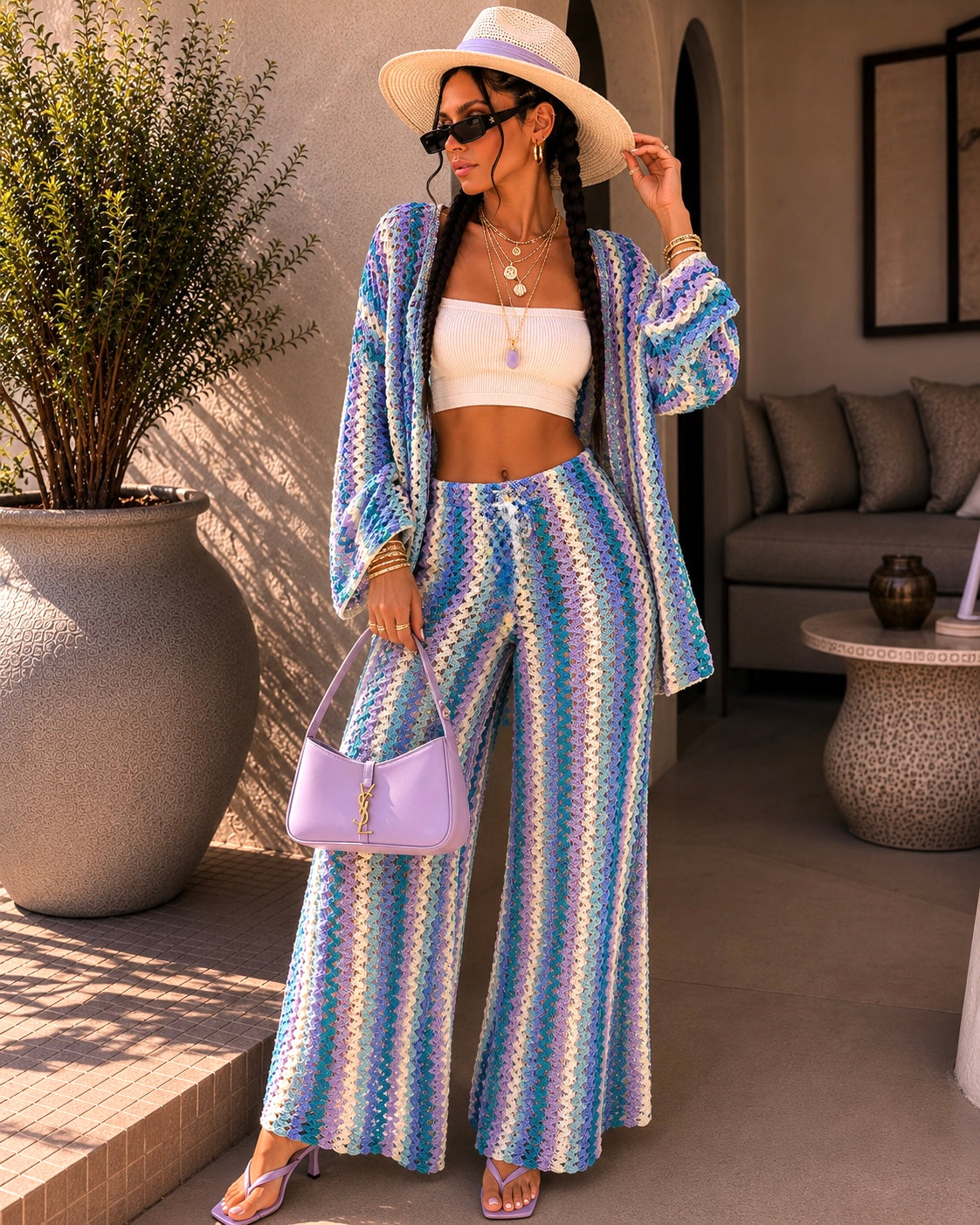 Completo  Crochet Multicolor