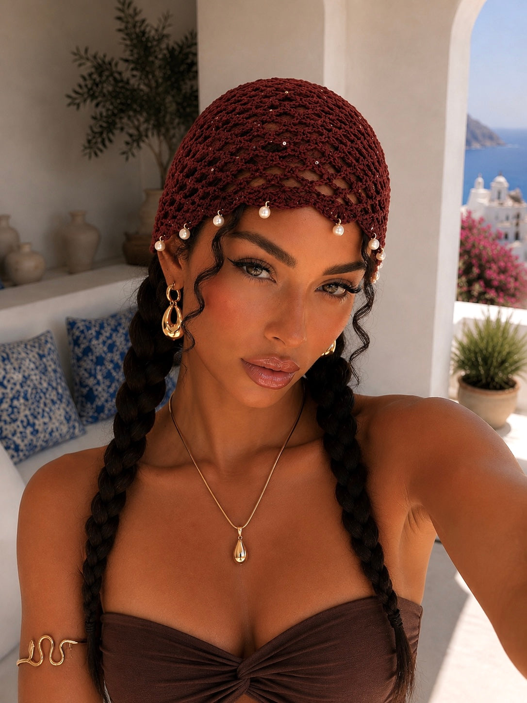 Cuffia Crochet