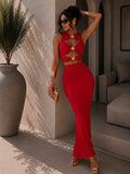 Completo Cut-Out con sole rosso