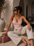 Body con pizzo e bretelle sottili