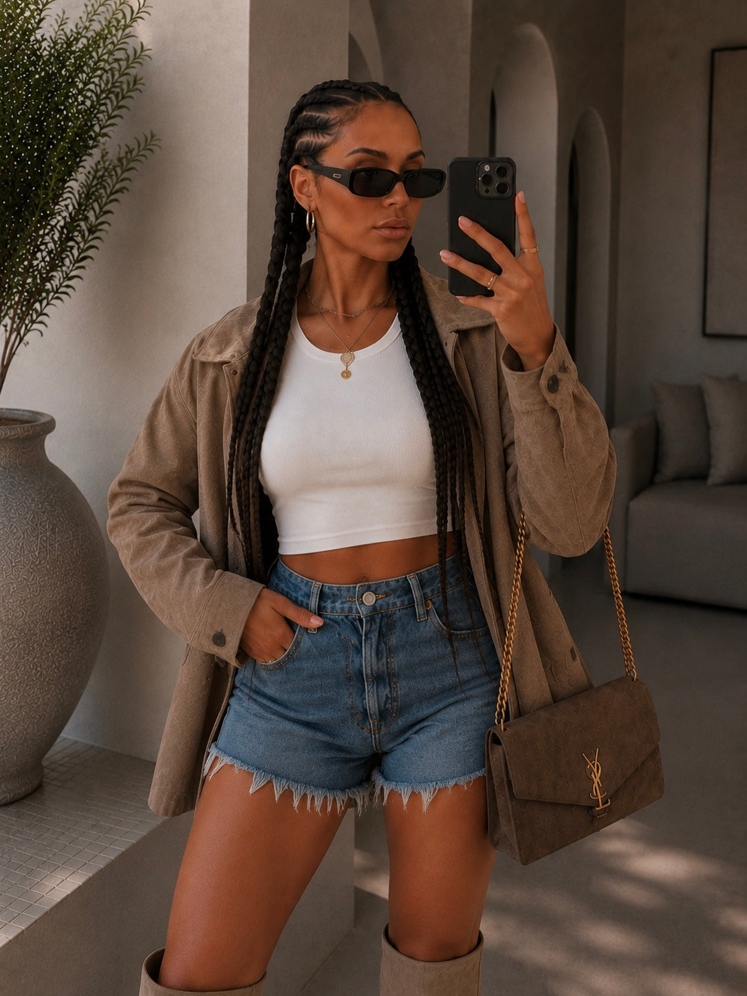 Short denim basic