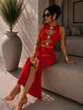 Completo Cut-Out con sole rosso