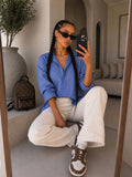 Camicia celeste a righe