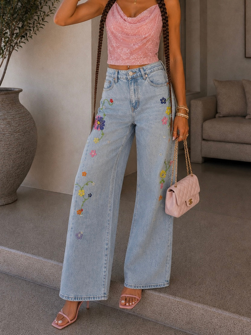 Jeans Flower Bloom