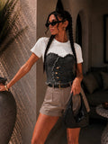 Top Denim Heart