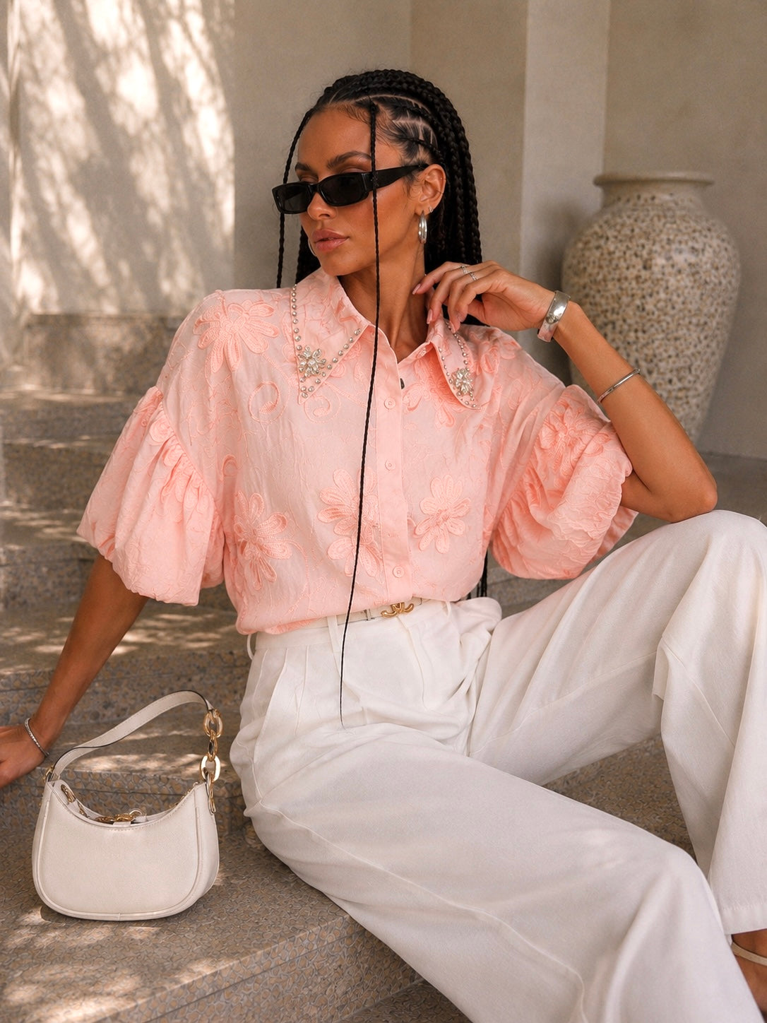 Camicia Ricamata Jewel