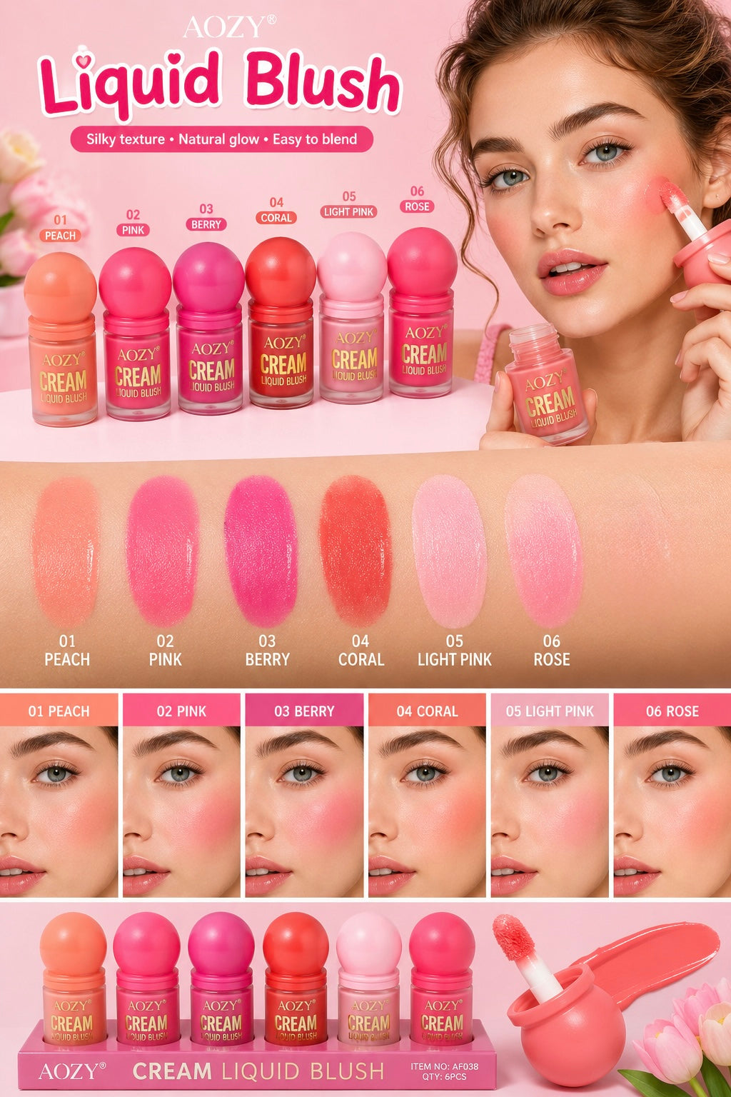 Blush Creamy Glow – Fard Liquido Effetto Naturale