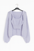 Maglione piu top Lovely Hearts rosa