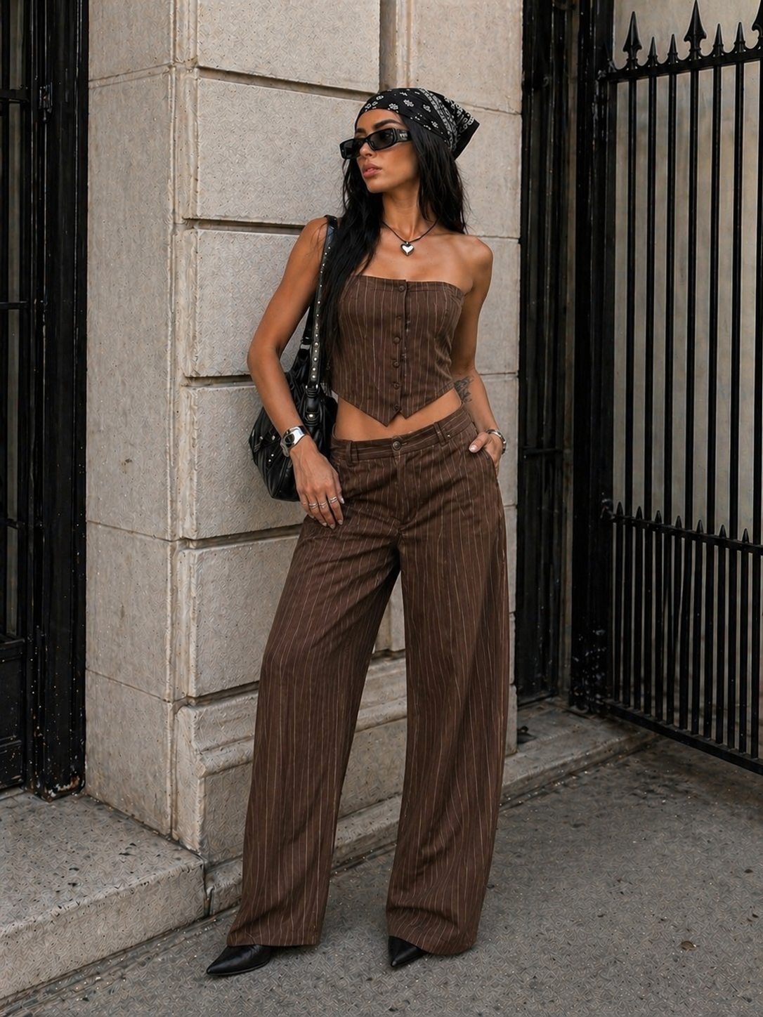 Completo a righe con Top tre colori