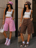 Short Leopard con elastico