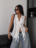 Blusa Romantic Rouches Lace