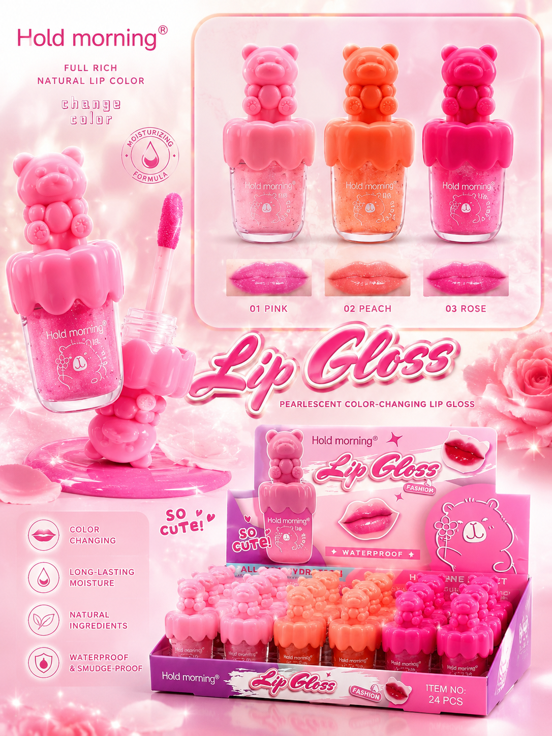 Lip Gloss Teddy Kiss – Effetto Glow
