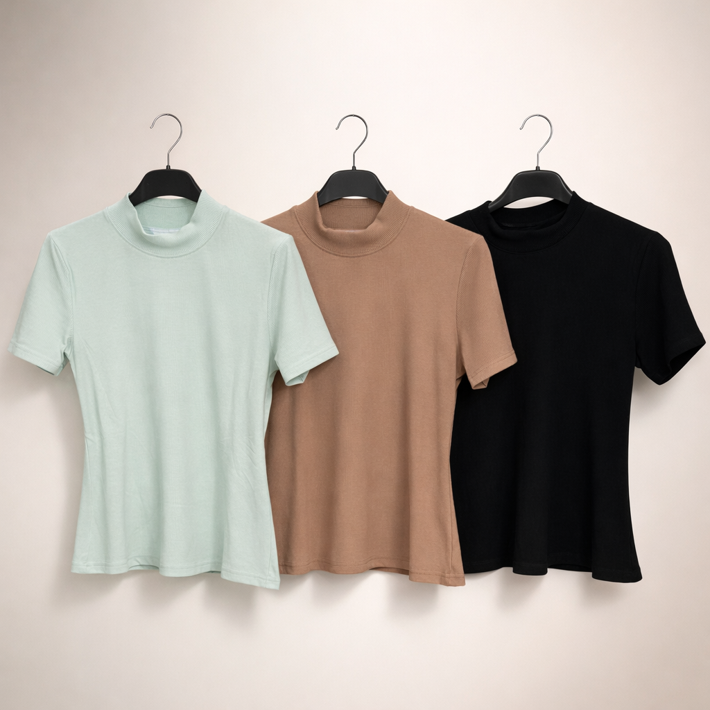 Top Collo Alto Essential a costine