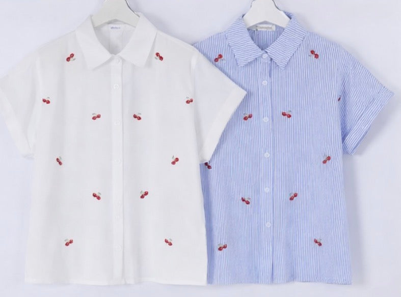 Camicia cherry cotone