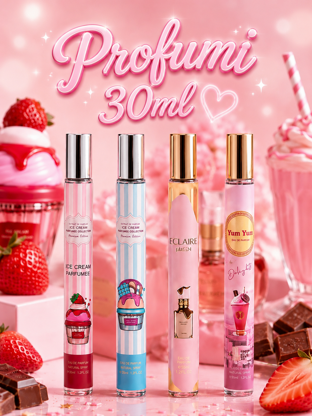 SWEET COLLECTION – Profumi Gourmand Donna 35ml