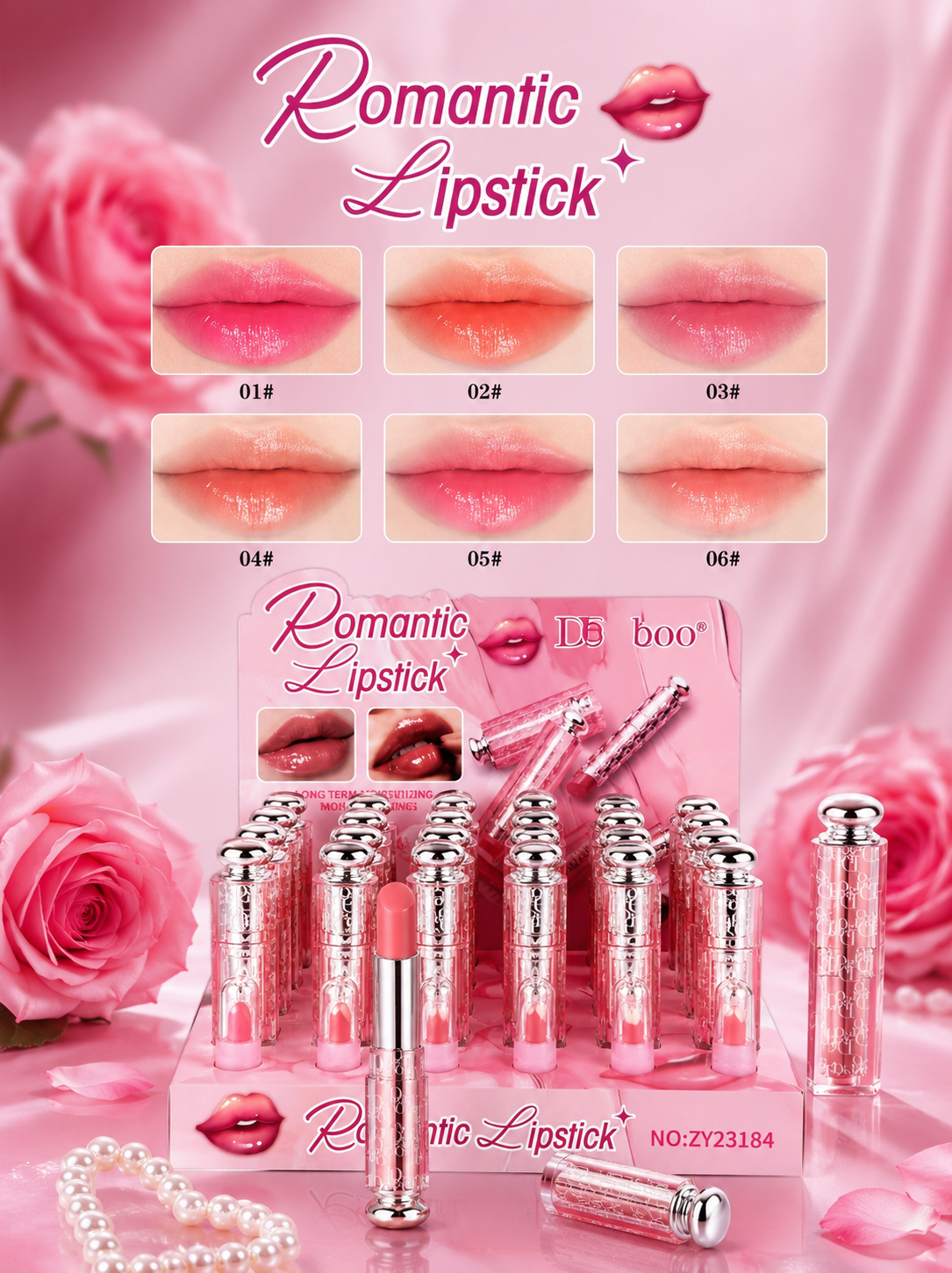 Lip Glow Romantic – Rossetto Idratante Effetto Gloss