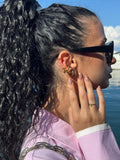Ear cuff tre anelli oro