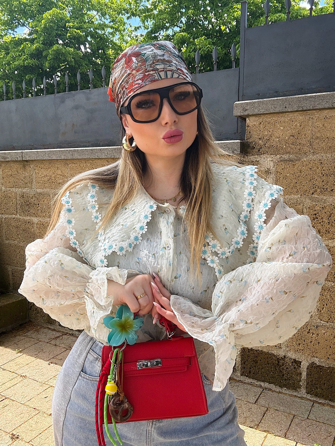 Borsa vintage rossa