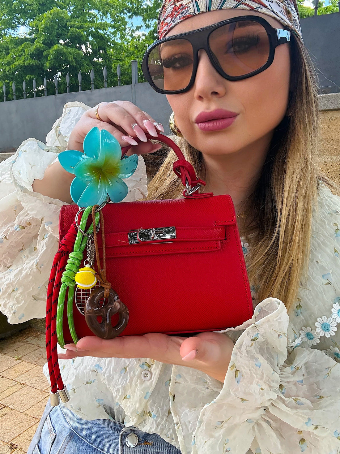 Borsa vintage rossa
