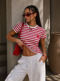 Maglia a righe con cuore