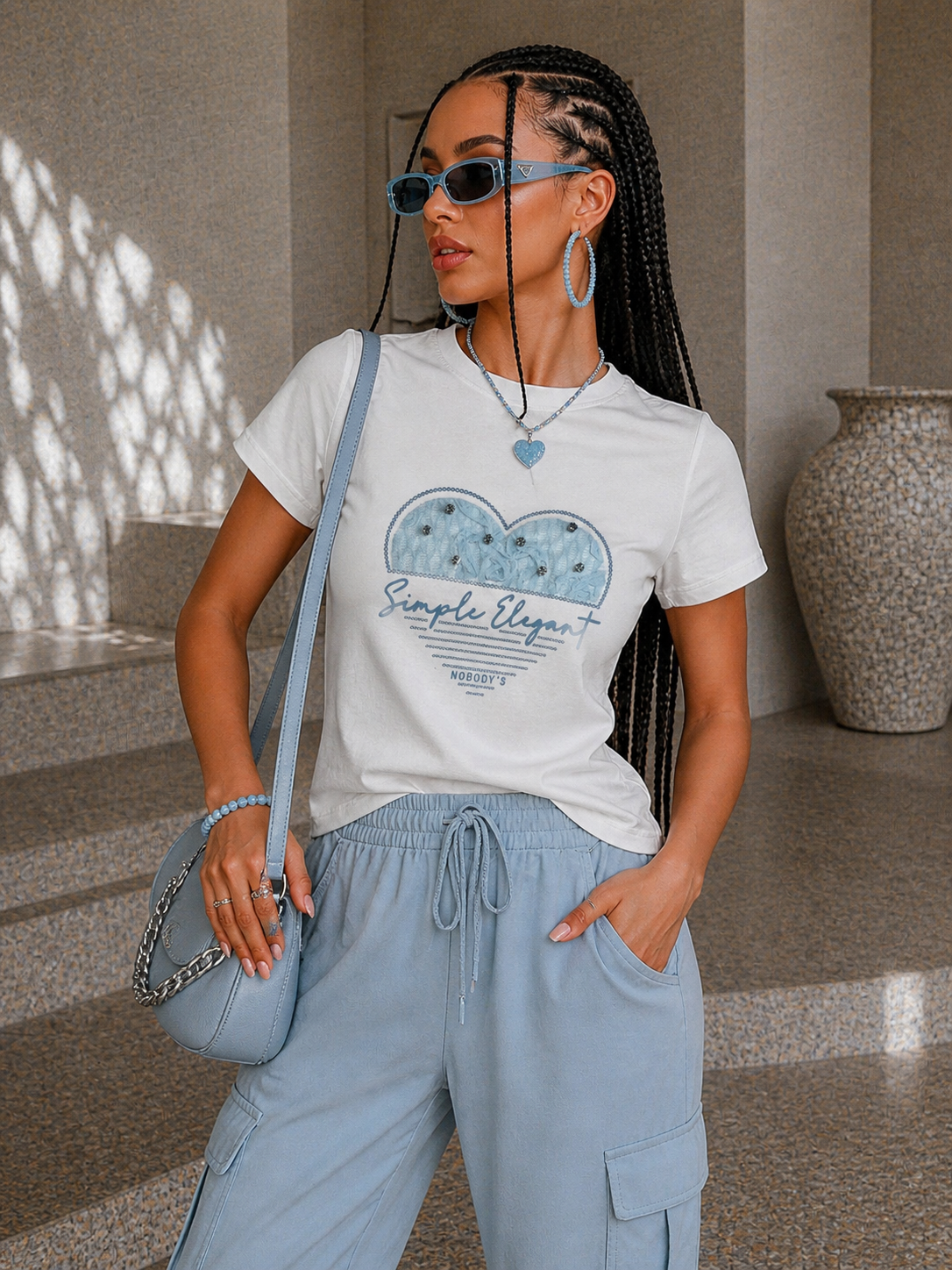T-Shirt con cuore simple elegant