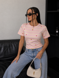 T-Shirt Cuoricini Candy Stripe