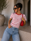 T-Shirt Cuoricini Candy Stripe