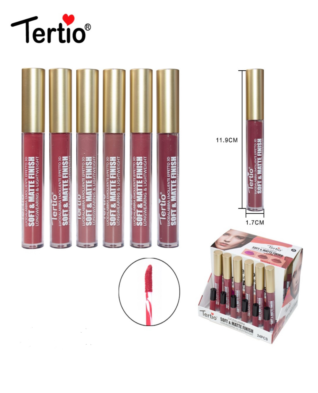 Lip gloss soft matte
