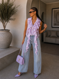 Blusa Romantic Rouches Lace
