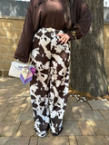 Pantalone effetto mucca