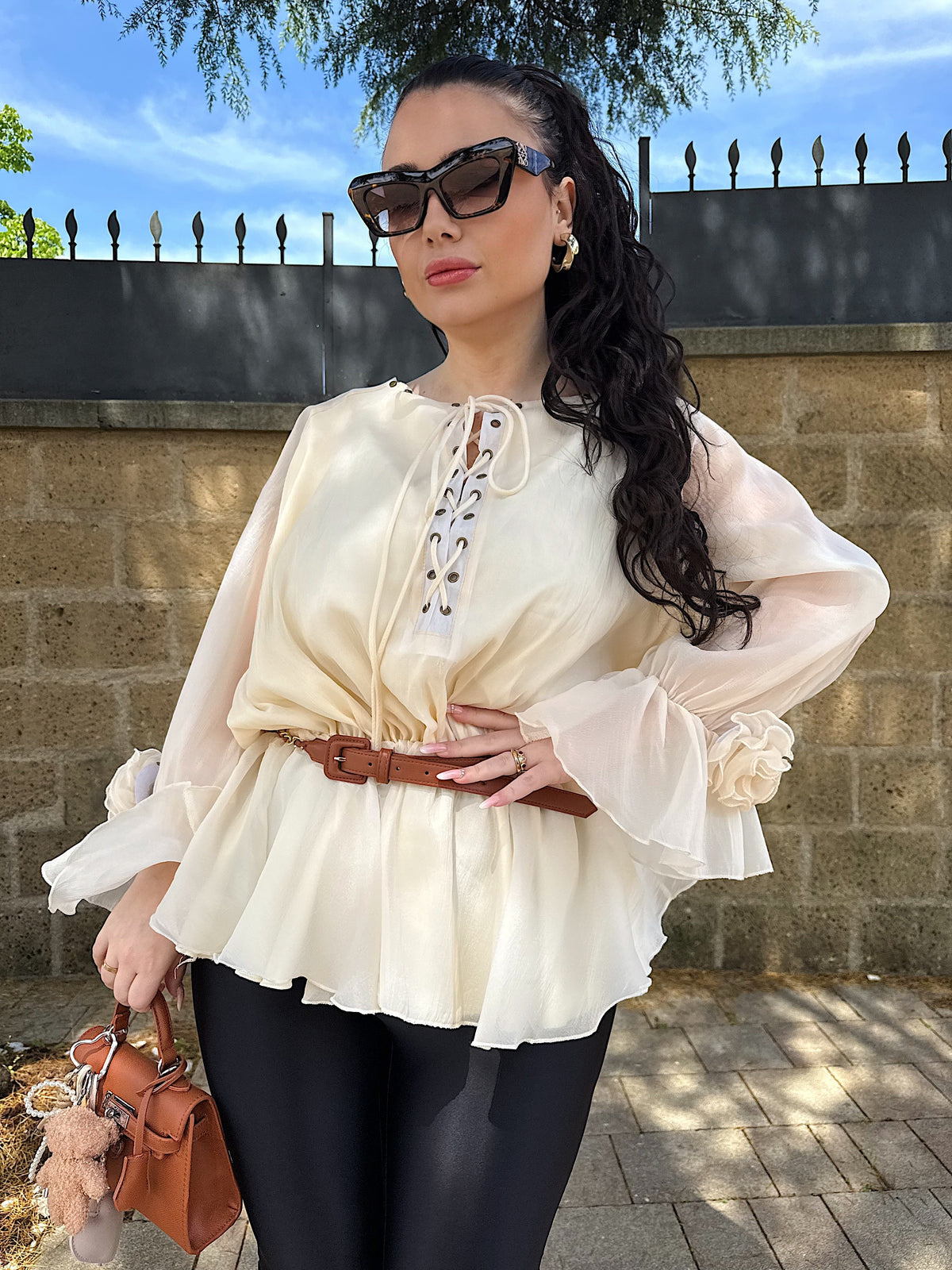 Maxi maglia o mini dress con rose