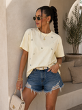 T-shirt Cuori Brillantini Love Basic