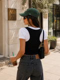 T-Shirt Urban Layer con Top Staccabile