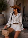 Cardigan Lace Gold con Bottoni Oro