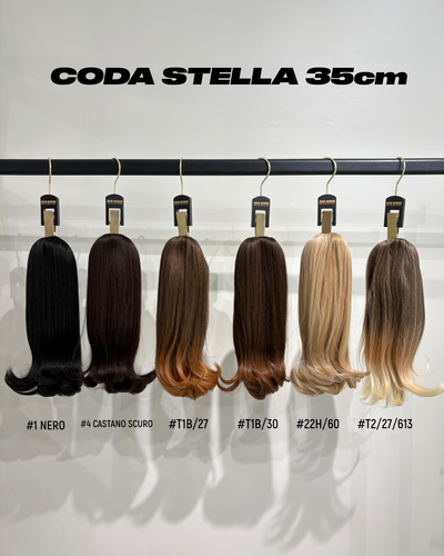 Coda Stella Extension liscia con coulisse 35cm vari colori