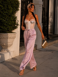Corpetto bianco nude in pizzo